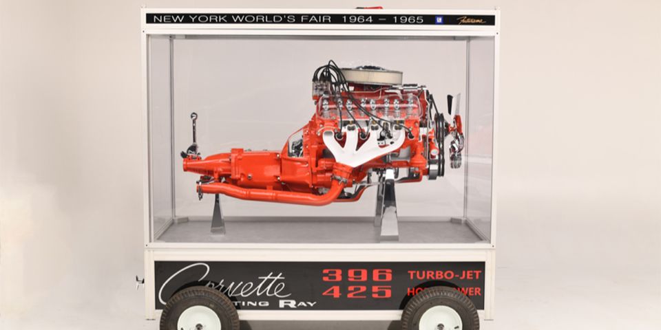 Cutaway of Corvette 396ci Engine