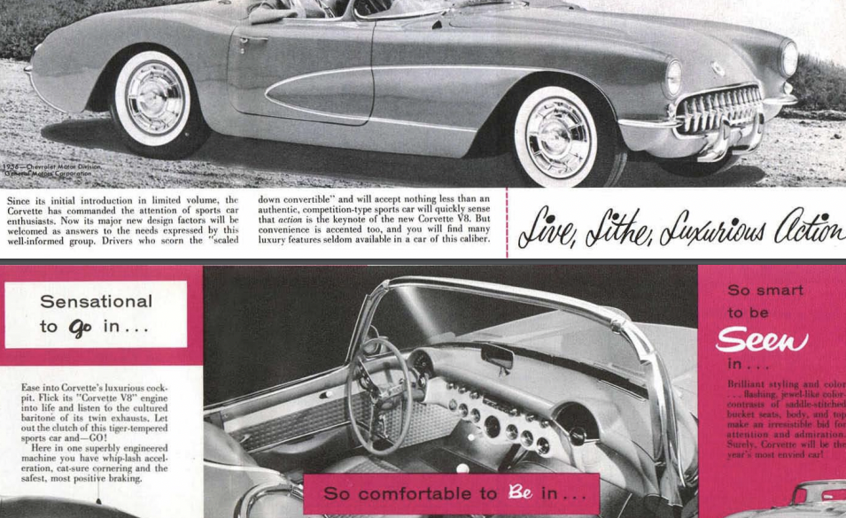 1955 Corvette Sales Brochure