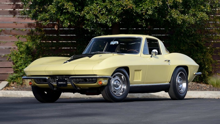 Yellow 1967 Corvette with L88 engine