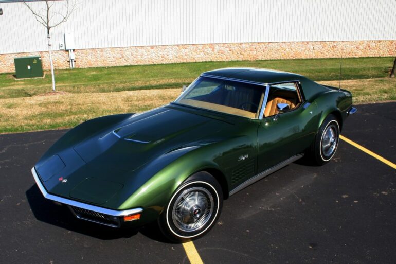 Green 1970 Corvette with 454CI engine