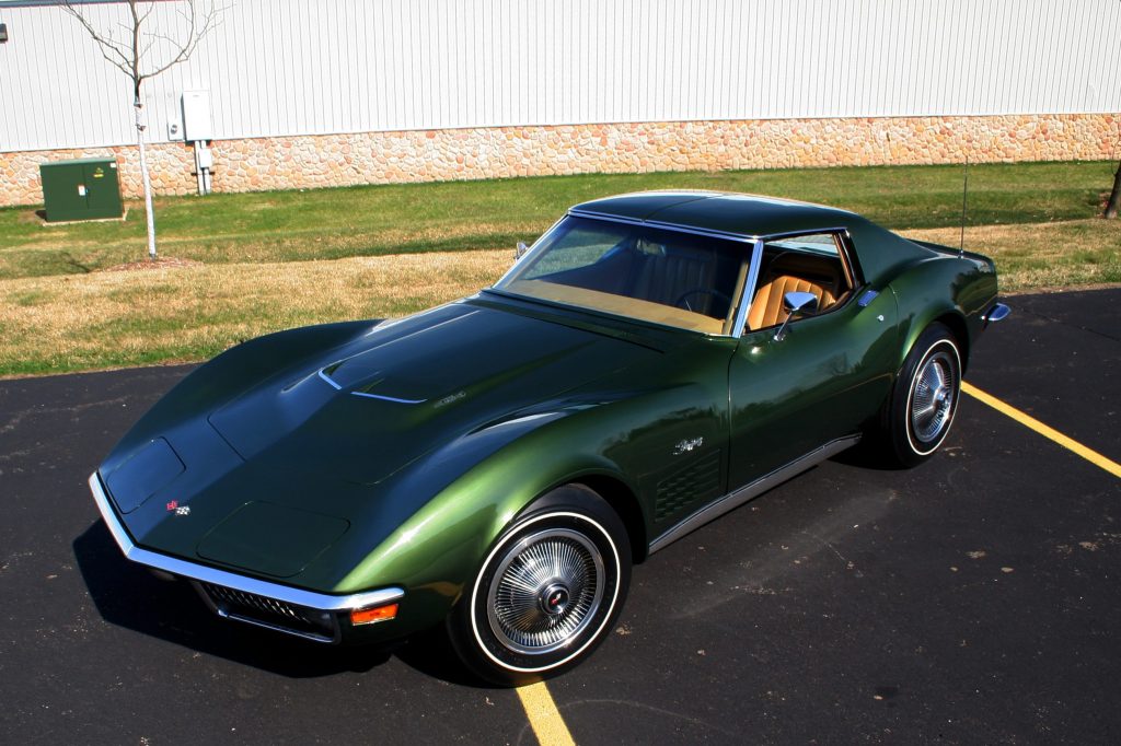 Green 1970 Corvette with 454CI engine