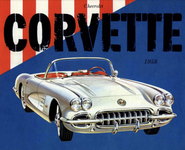 1958 Corvette Sales Brochures