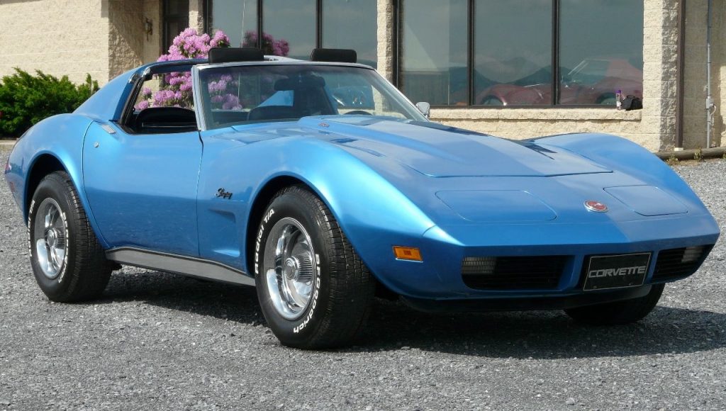 Blue 1973 Corvette with L82 Engine