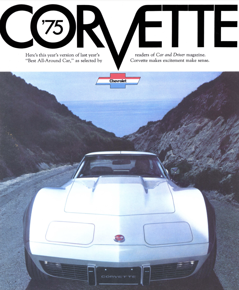 1975 Corvette Sales Brochures