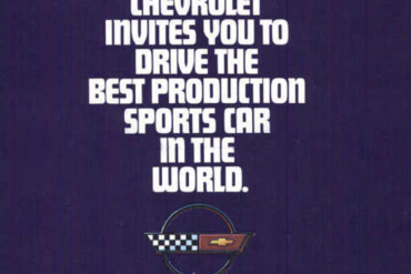 1984 Corvette Sales Brochures