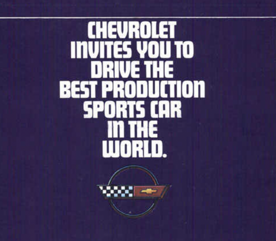 1984 Corvette Sales Brochures