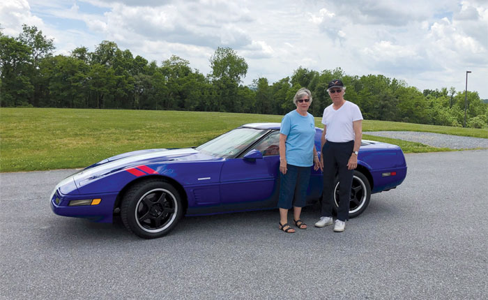 This 1996 Corvette Grand Sport was donated to the NCM by Carol (left) and Larry Watkins.