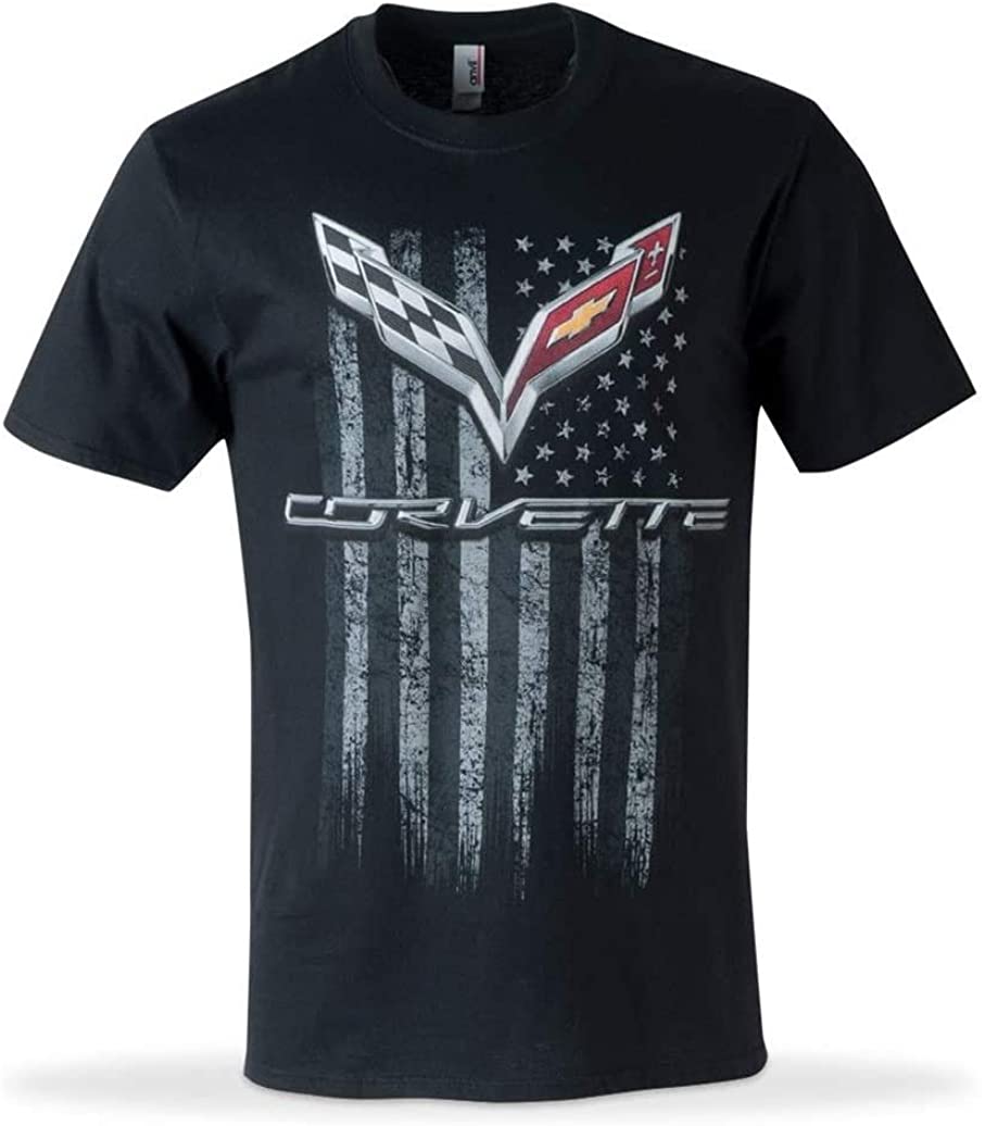Front view of a Corvette shirt