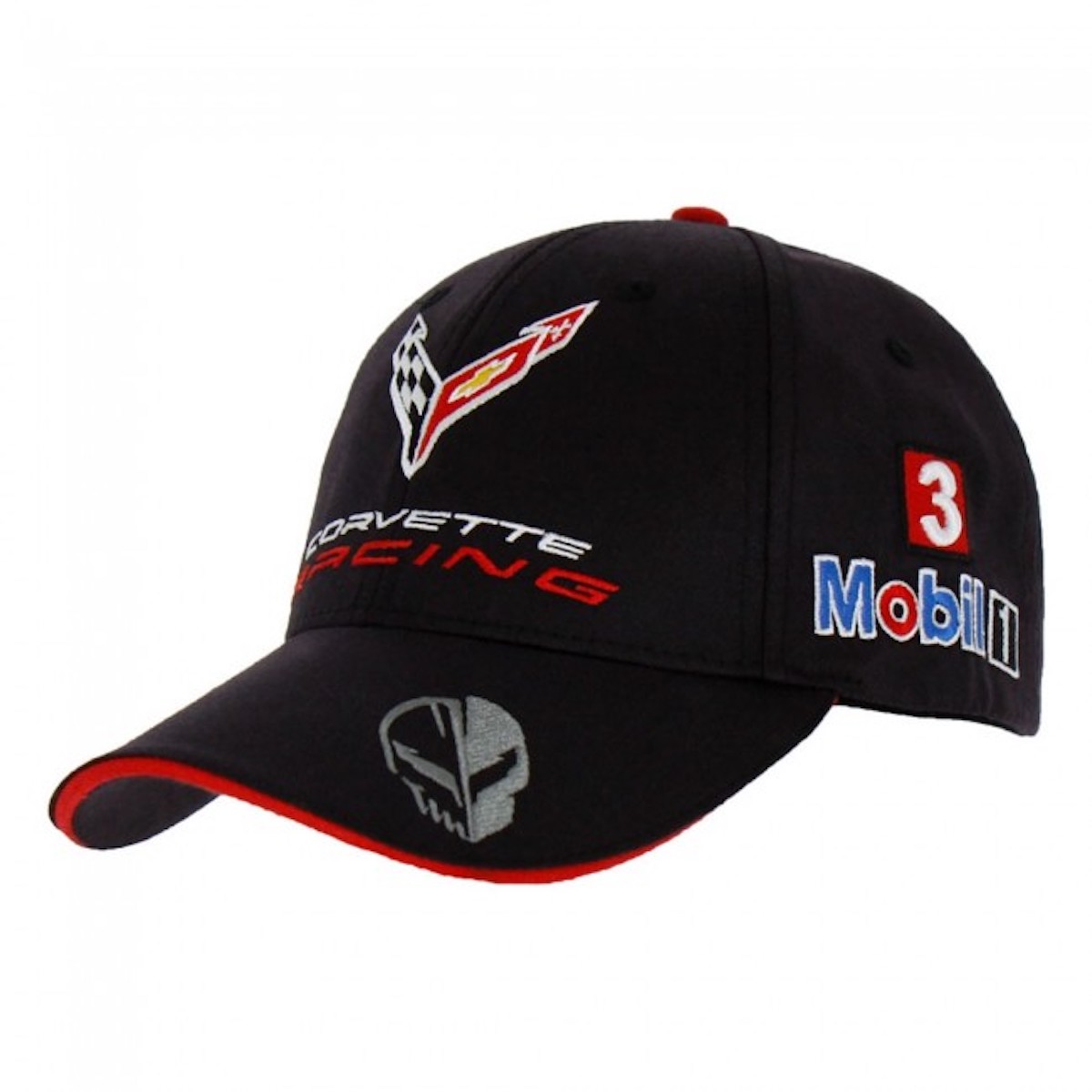 A veiw of the Corvette C8.R Official Team Cap, available at the Official Corvette Racing Store for $30.00 USD