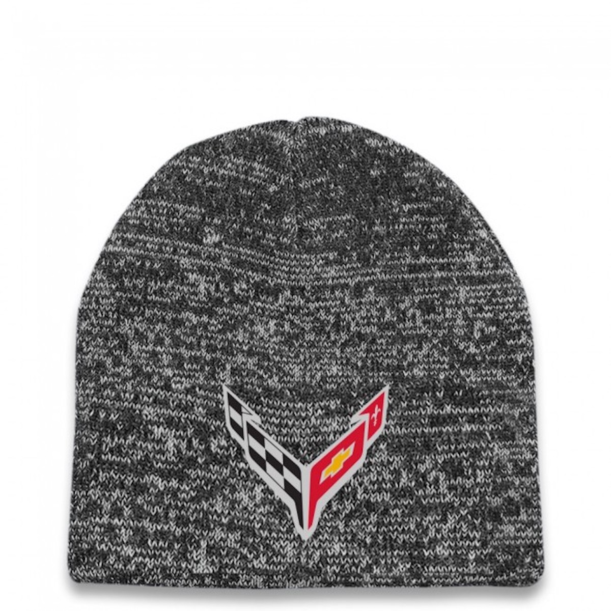 A view of the Corvette Racing C8.R Double Knit Beanie, available at the Official Corvette Racing Store for $25.00 USD