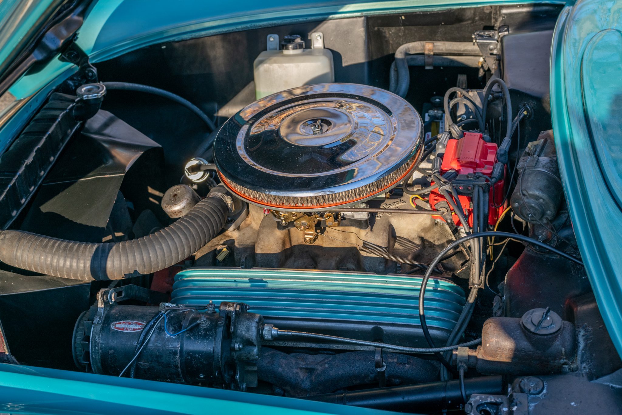 Close-up of C1 Corvette Engine