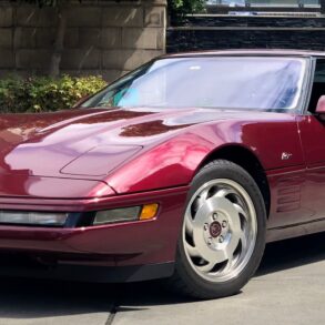 1993 Corvette C4 ZR-1 40th Anniversary Edition parked outside house