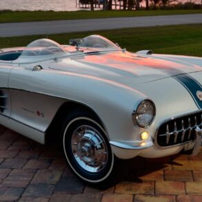 The 1957 Corvette Super Sport first introduced by GM at the New York International Auto Show in 1957.