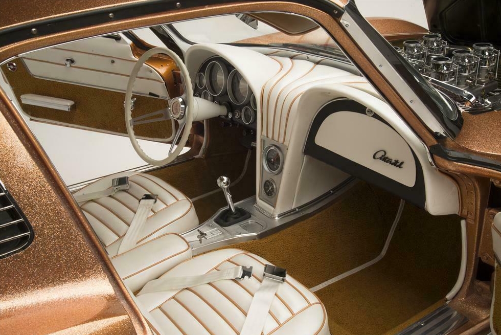 The interior of George Barris' Asteroid Corvette.