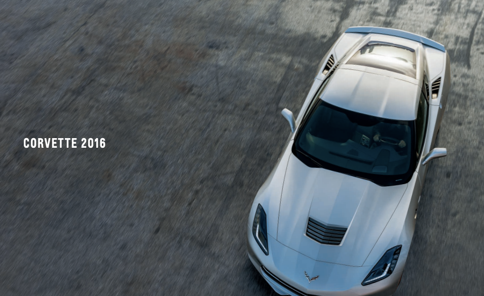 2016 Corvette Sales Brochure