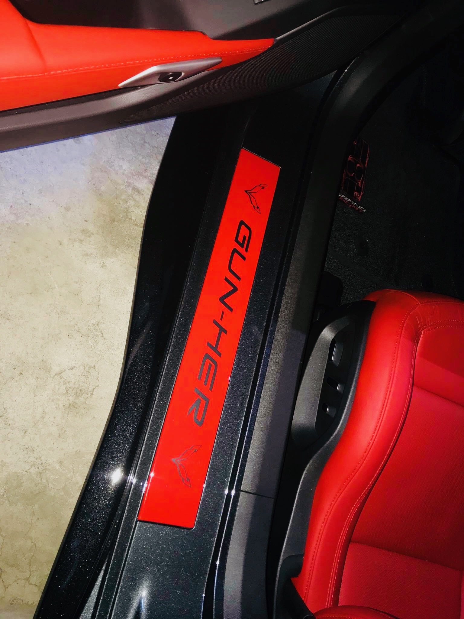 Corvette C7 Custom Door Sills by American Hydrocarbon