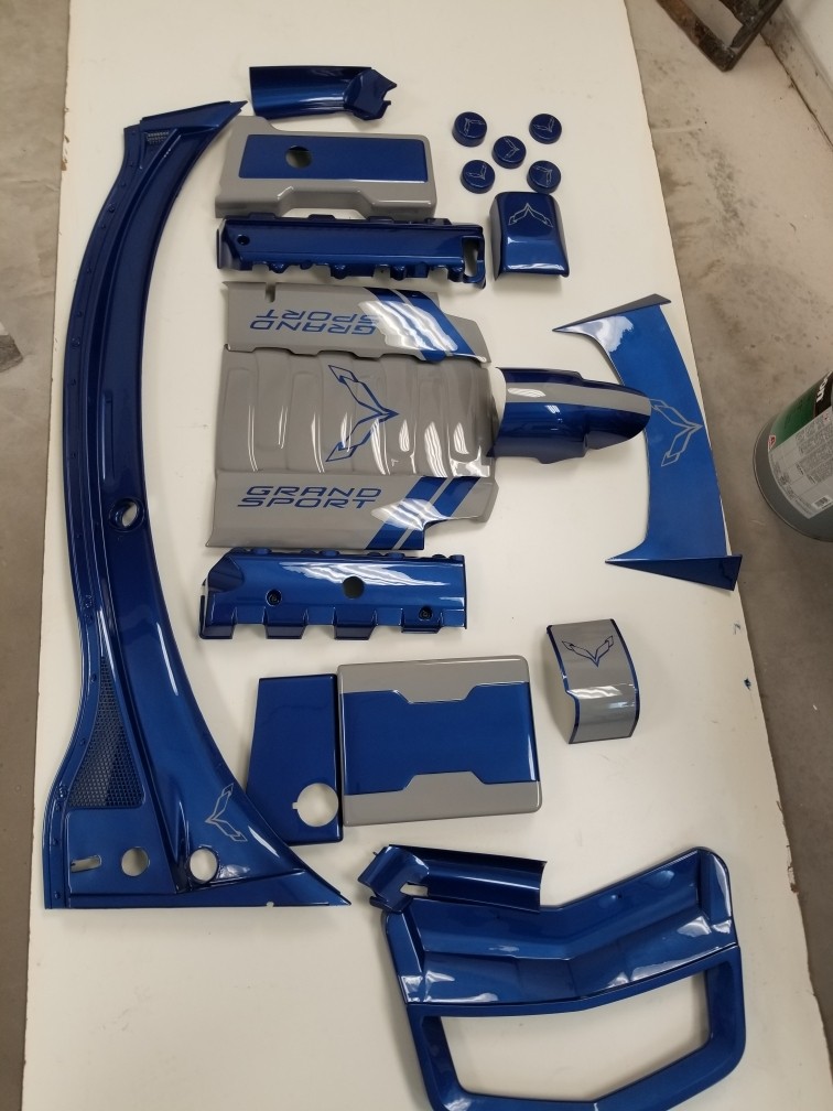 Corvette C7 21-Piece Complete Engine Bay Kit by American Hydrocarbon