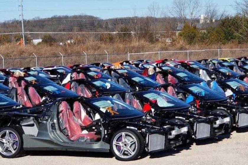 Each of the impacted Corvettes has been stripped down of any/all peripheral hardware. The remnants of these cars (seen here) will be destroyed in their entirety and will not be available for sale in any form or fashion.