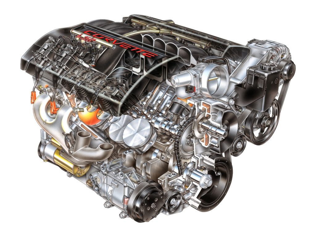 C6 Corvette LS2 Engine