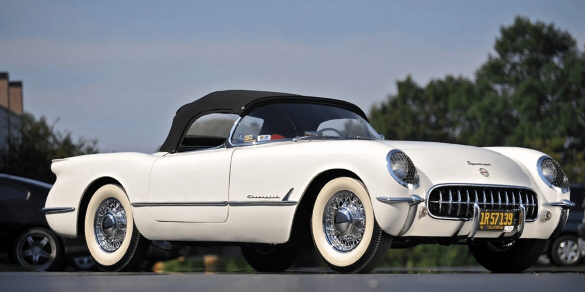White C1 1953 Corvette Roadster