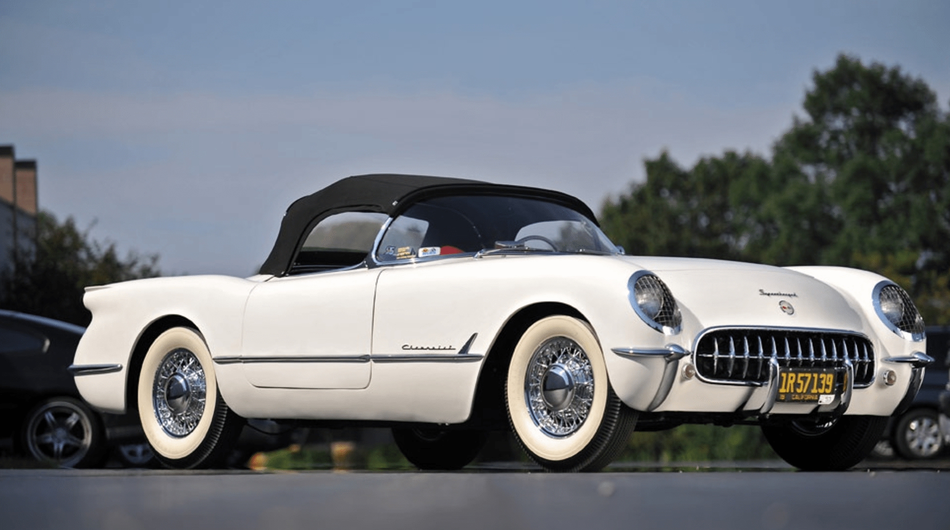 White C1 1953 Corvette Roadster