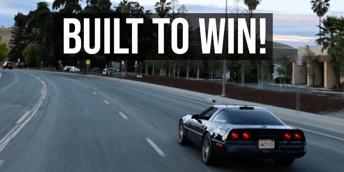 A C4 Corvette That Shines On The Tracks And Streets