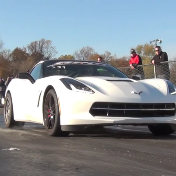 A 2014 C7 Corvette Z51 Showing Its True Potential On A Drag Strip