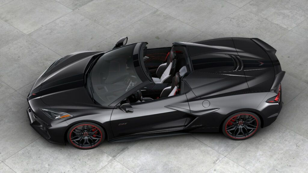 he 2023 Chevrolet Corvette Z06 70th Anniversary Edition in Carbon Flash Metallic