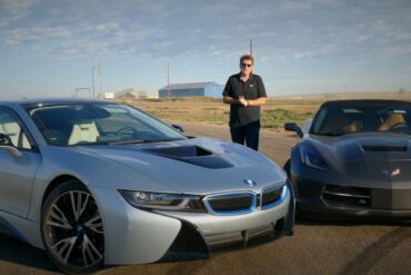 Drag Race: 2015 Chevy Corvette Stingray vs BMW i8