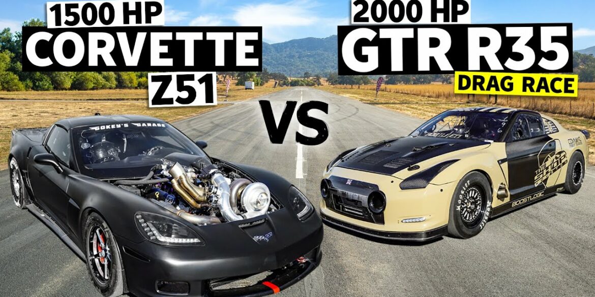 The Ultimate Horsepower Race: 2005 Corvette Z51 vs. 2009 Nissan GTR Kimbo