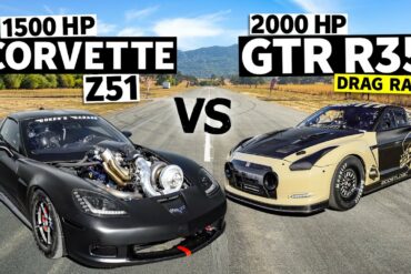 The Ultimate Horsepower Race: 2005 Corvette Z51 vs. 2009 Nissan GTR Kimbo