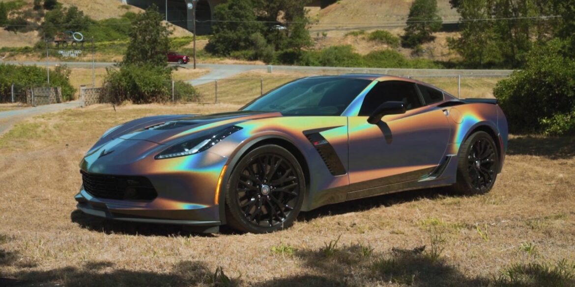 C7 Corvette With Psychedelic Finish