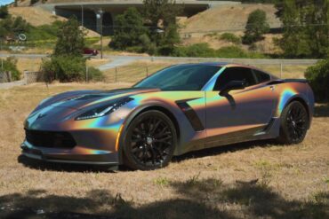 C7 Corvette With Psychedelic Finish