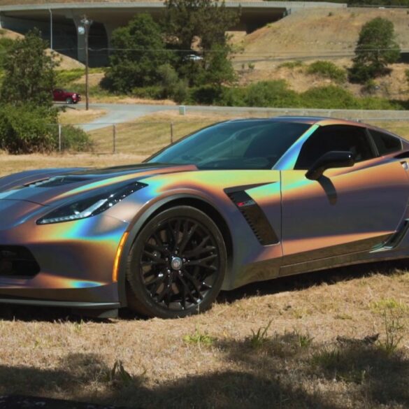 C7 Corvette With Psychedelic Finish