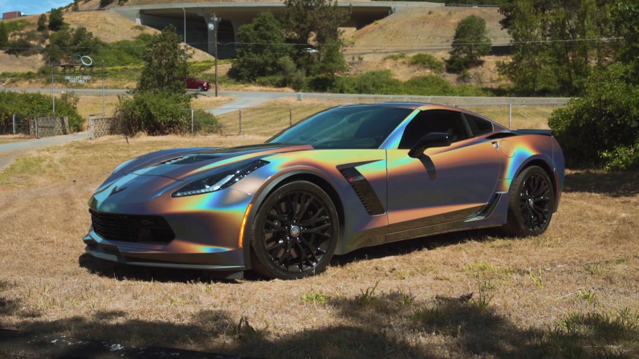 C7 Corvette With Psychedelic Finish