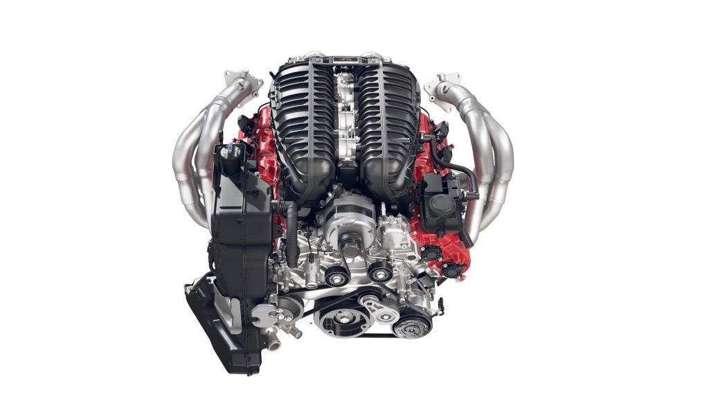 At the heart of the beast- the all-new 5.5-liter, LT6 V8!