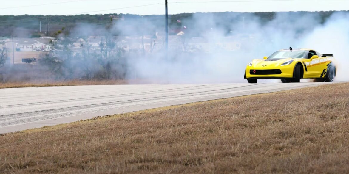 Drifting In A C7 Corvette Z06