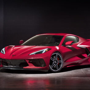 Corvette C8 on showroom floor