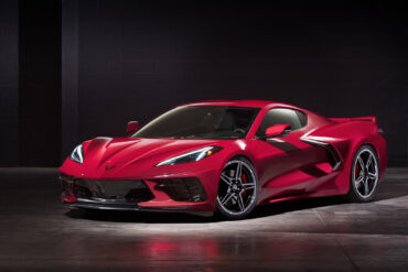 Corvette C8 on showroom floor