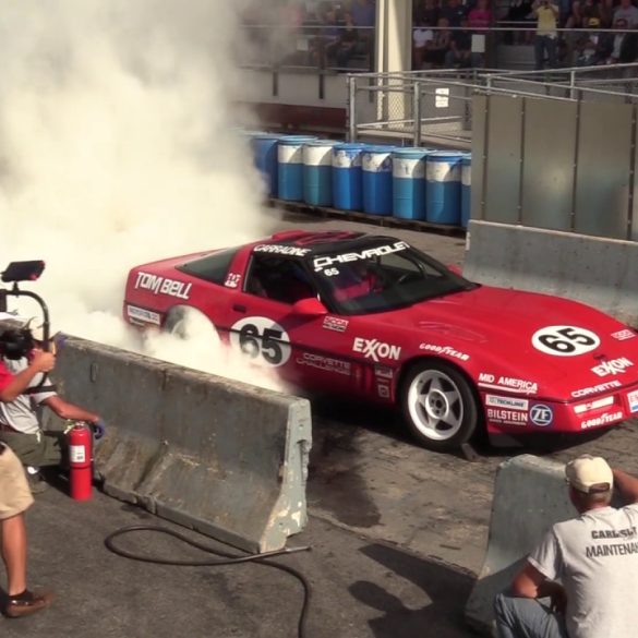 1989 Chevrolet Corvette Challenge Race Car Burnout