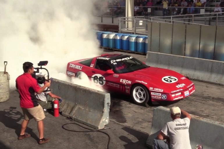 1989 Chevrolet Corvette Challenge Race Car Burnout