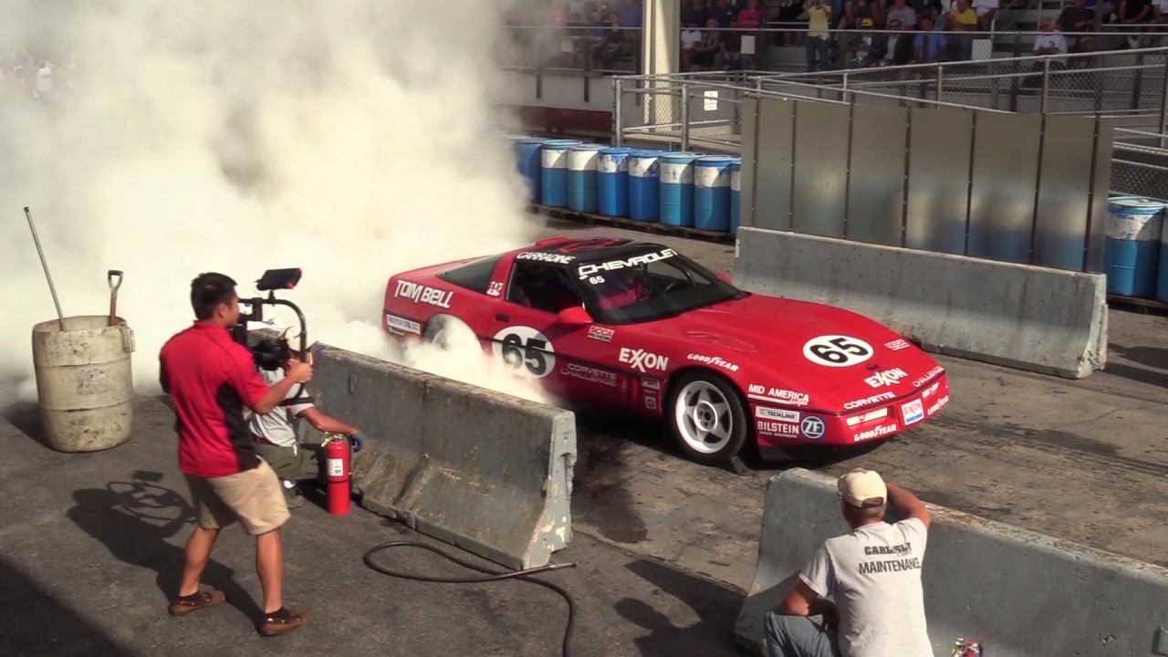 1989 Chevrolet Corvette Challenge Race Car Burnout