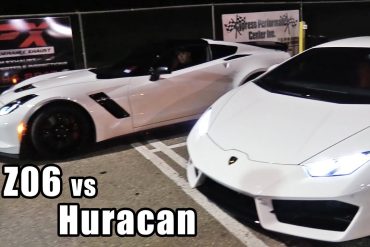 Stock 2017 Chevrolet Corvette Z06 vs Lamborghini Huracan