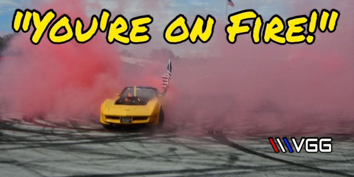 Supercharged 1980 Corvette Huge Burnout!