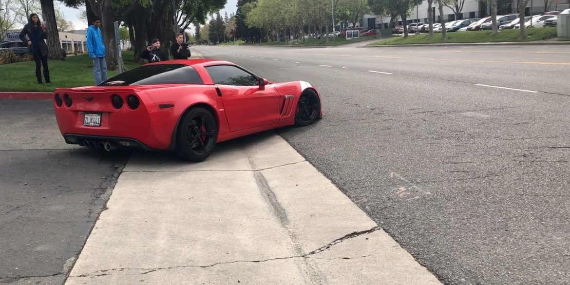 Leaving A Car Show In A C6 Corvette Grand Sport
