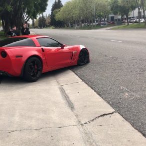 Leaving A Car Show In A C6 Corvette Grand Sport