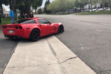 Leaving A Car Show In A C6 Corvette Grand Sport