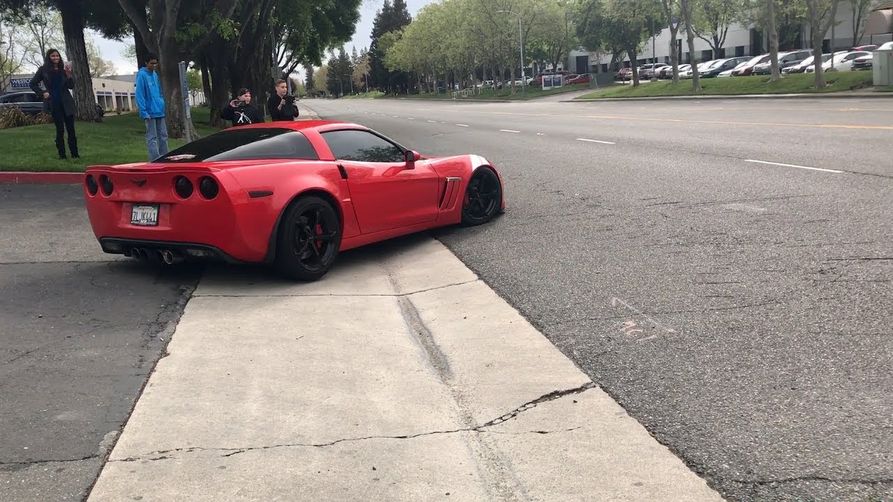 Leaving A Car Show In A C6 Corvette Grand Sport