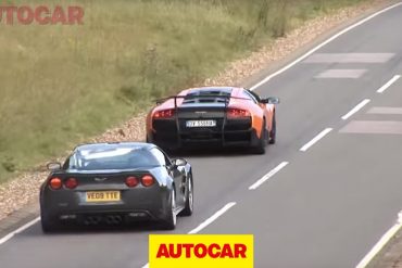 2009 Corvette ZR1 Chasing A Lamborghini LP670-4 SV