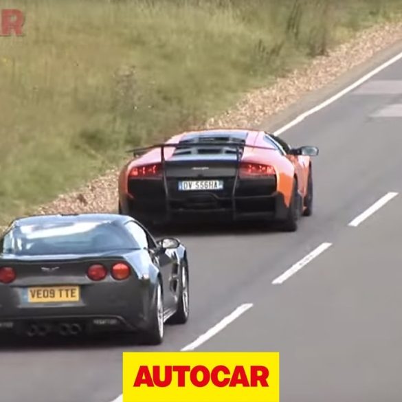 2009 Corvette ZR1 Chasing A Lamborghini LP670-4 SV